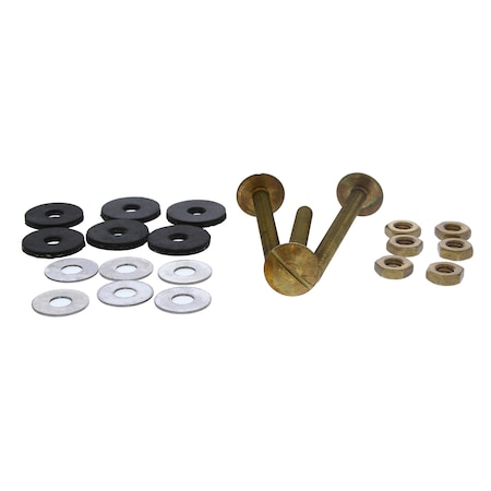 Jones Stephens Extra-Heavy Solid Brass Tank to Bowl 3-Bolt Set C03899